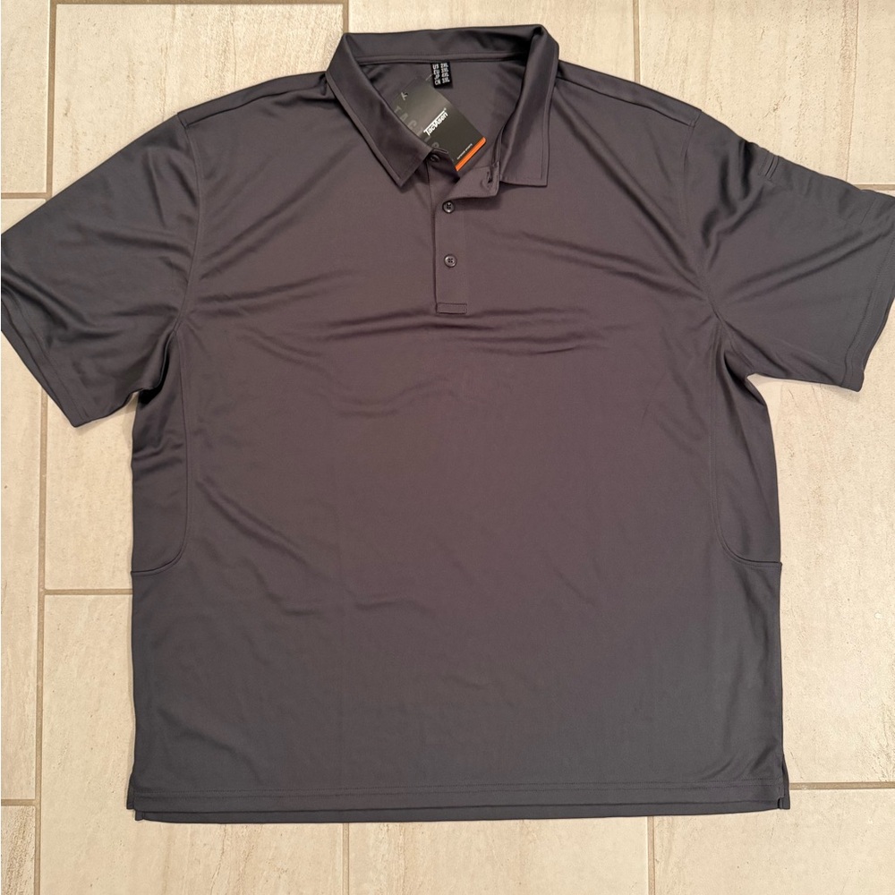 Men's Gray Polo Drifit Shirt 2XL